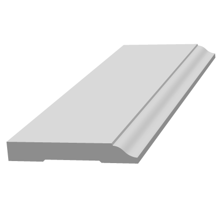 Плинтус под покраску Ultrawood Base 0001 i 2000х83х12 мм